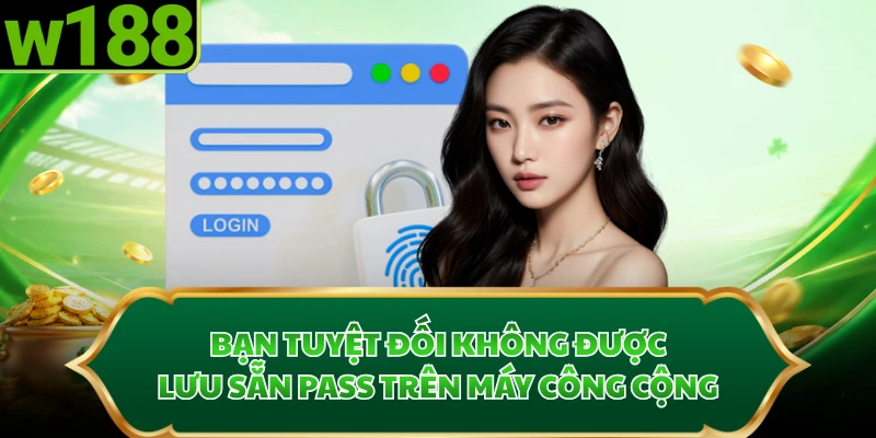 Bạn tuyệt đối không được lưu sẵn pass trên máy công cộng